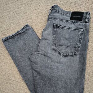 Tom Ford Slim Grey Selvedge Jeans
